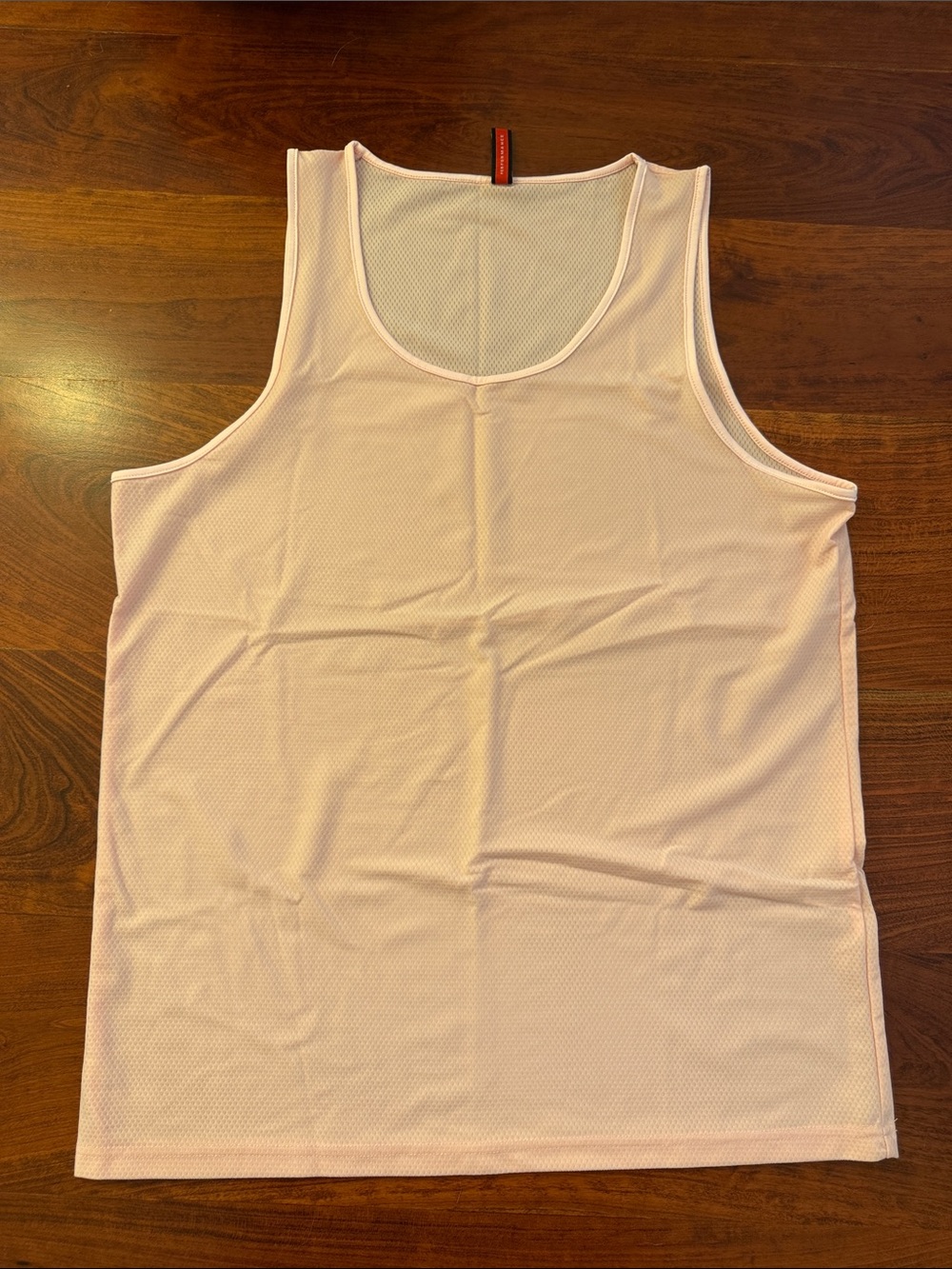 Men's Light Pink Performance Mesh Tank Top